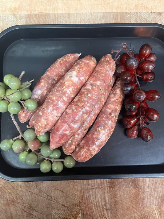 Beef and Horseradish Sausages