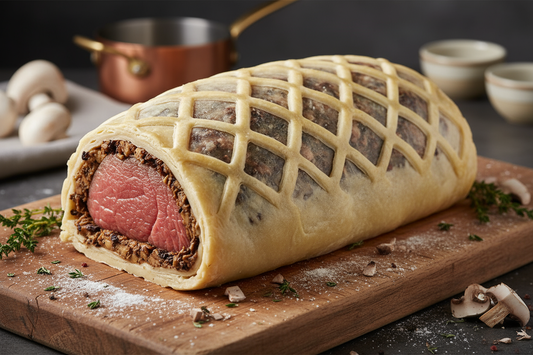 raw large beef wellington