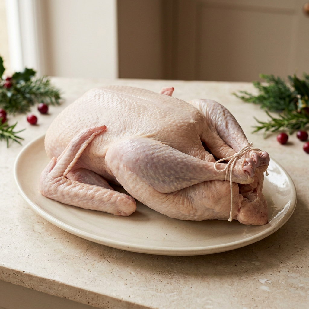 Whole goose matching the original turkey photograph